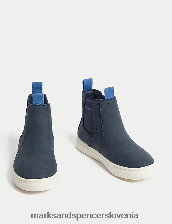 chelsea škornji freshfeet mornarica Marks & Spencer obutev otroci 6T8F6X8205