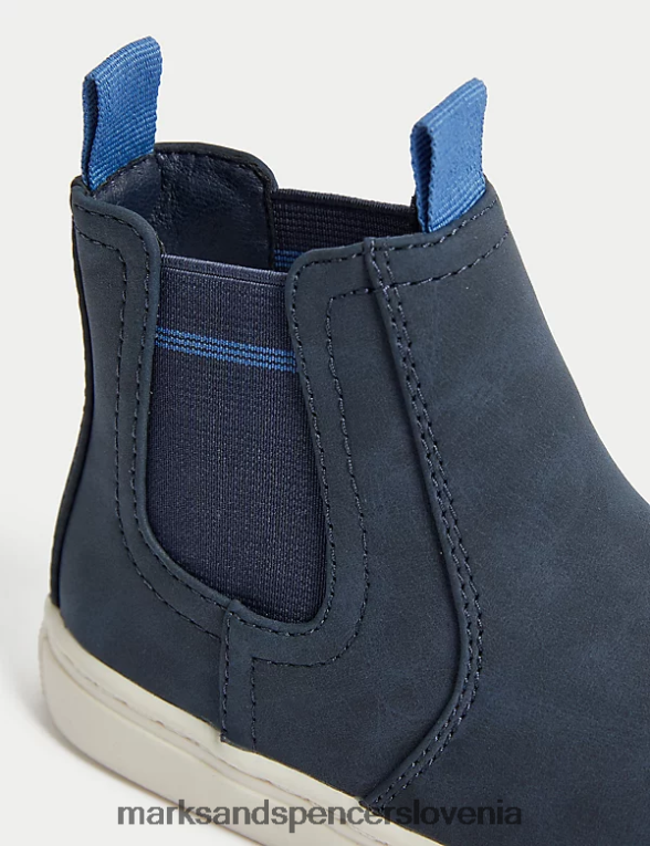 chelsea škornji freshfeet mornarica Marks & Spencer obutev otroci 6T8F6X8205