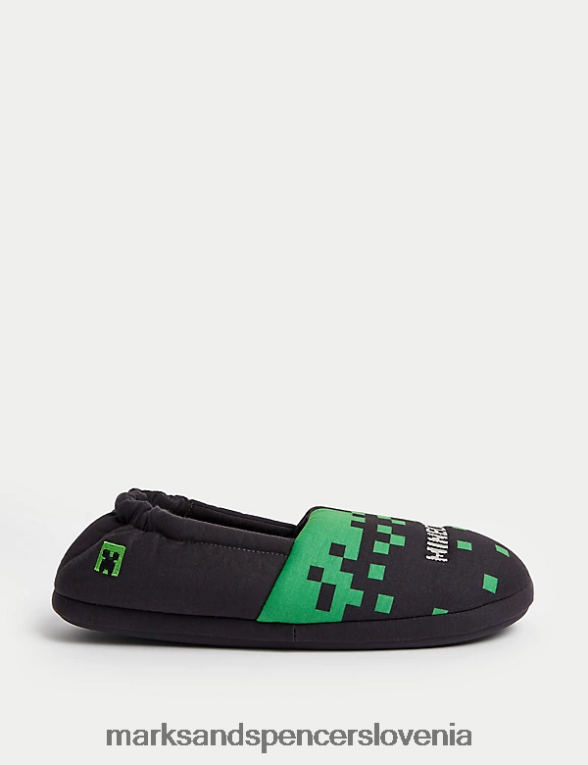 minecraft copati zelena mešanica Marks & Spencer obutev otroci 6T8F6X8235