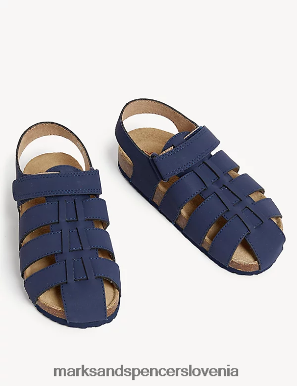 riptape sandali s podnožjem mornarica Marks & Spencer obutev otroci 6T8F6X8614