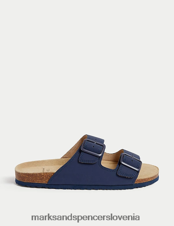 sandal s podnožjem mornarica Marks & Spencer obutev otroci 6T8F6X8663