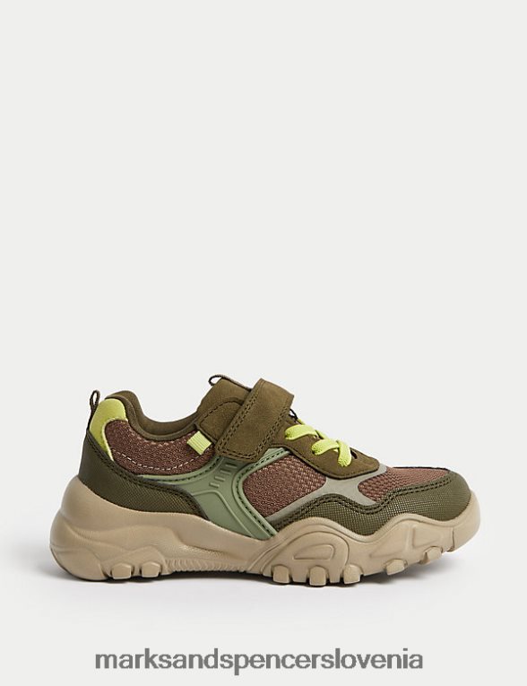 tekači freshfeet riptape kaki Marks & Spencer obutev otroci 6T8F6X8149