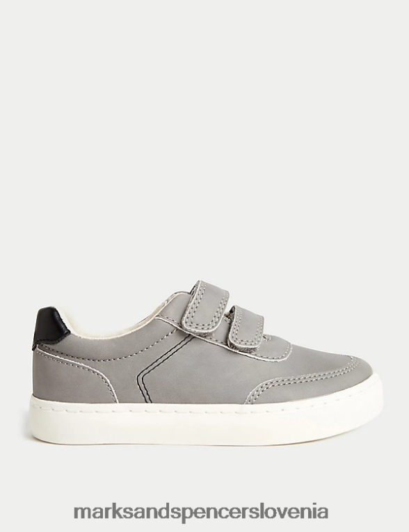 tekači freshfeet riptape siva Marks & Spencer obutev otroci 6T8F6X8343