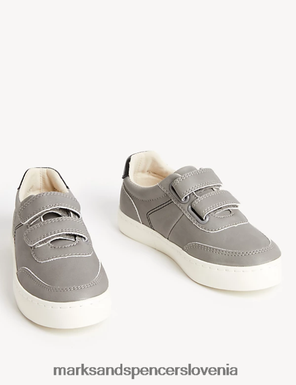 tekači freshfeet riptape siva Marks & Spencer obutev otroci 6T8F6X8343