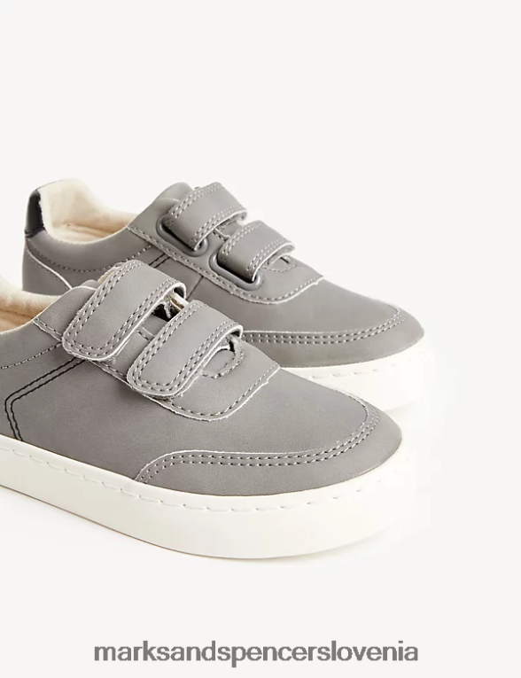 tekači freshfeet riptape siva Marks & Spencer obutev otroci 6T8F6X8343