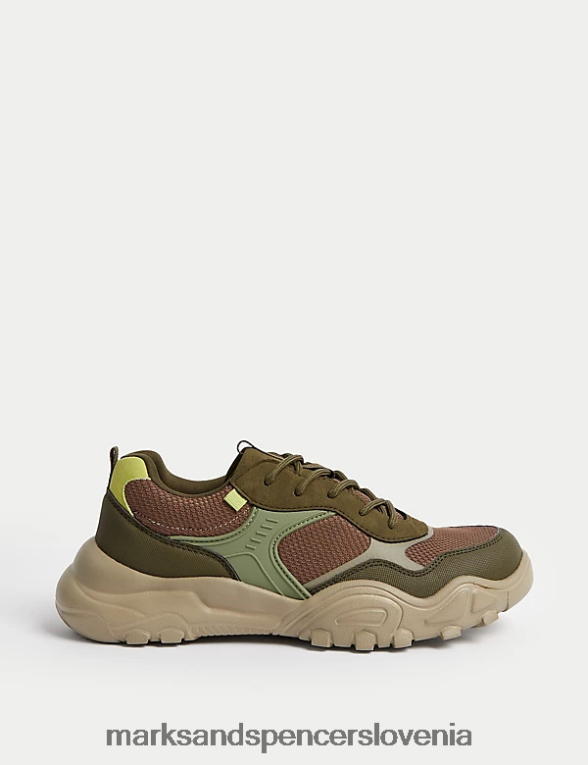 trenažerji freshfeet zelena mešanica Marks & Spencer obutev otroci 6T8F6X8296