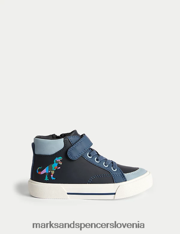 visoki copati riptape dinosaur mornarska mešanica Marks & Spencer obutev otroci 6T8F6X7841