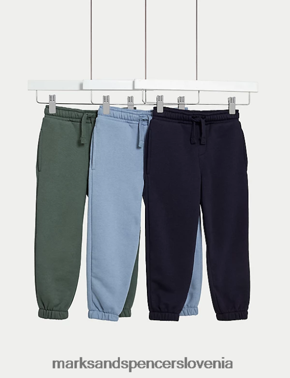 3pk bombažne joggerje multi Marks & Spencer oblačila otroci 6T8F6X7871