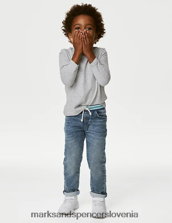 navadne kavbojke denim Marks & Spencer oblačila otroci 6T8F6X8136