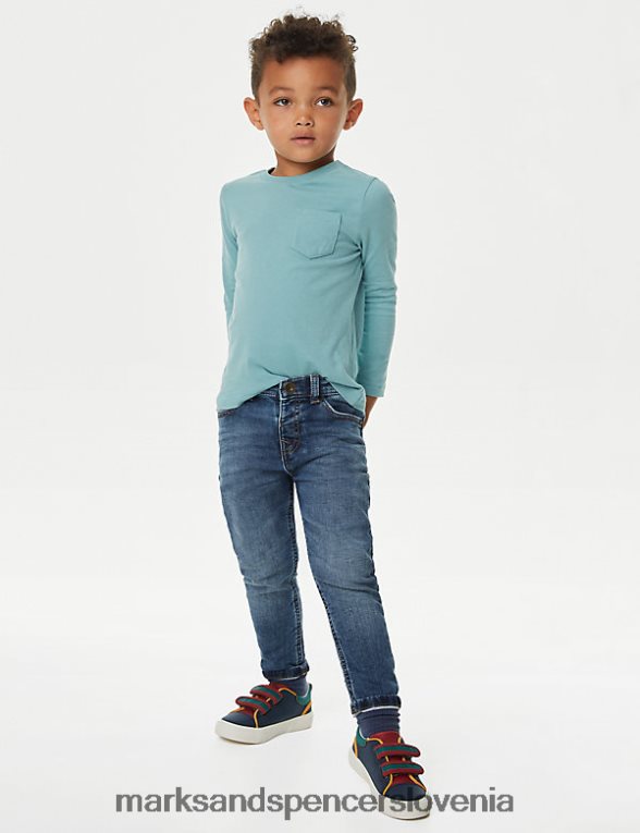 oprijete kavbojke denim Marks & Spencer oblačila otroci 6T8F6X7931