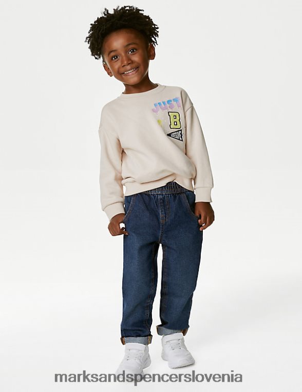 sproščene kavbojke denim Marks & Spencer oblačila otroci 6T8F6X8377