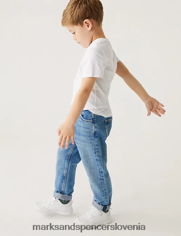 sproščene kavbojke denim Marks & Spencer oblačila otroci 6T8F6X8597
