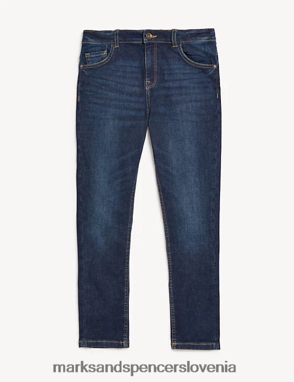the smith skinny fit bombaž z raztegljivimi kavbojkami temno indigo Marks & Spencer oblačila otroci 6T8F6X8586