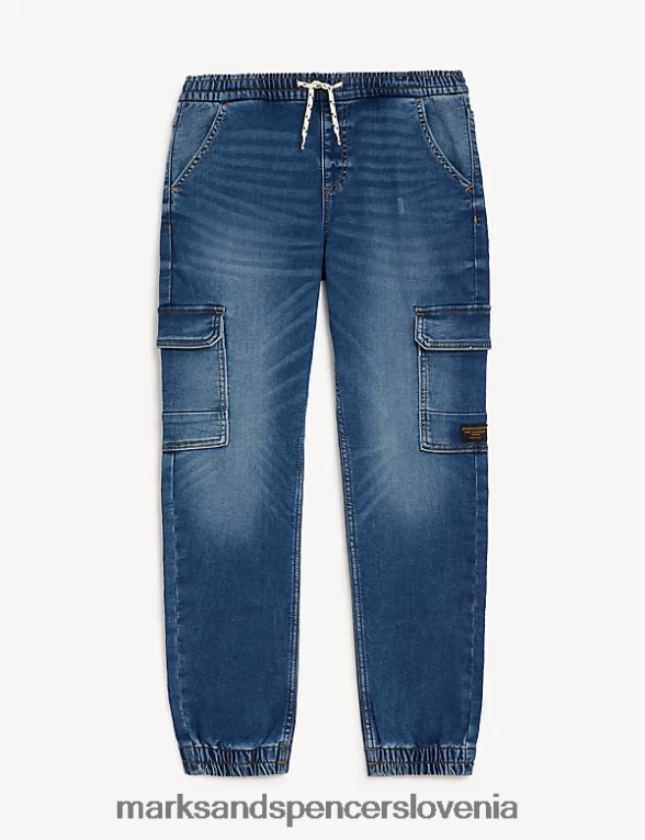tovorne joggerje denim Marks & Spencer oblačila otroci 6T8F6X8311