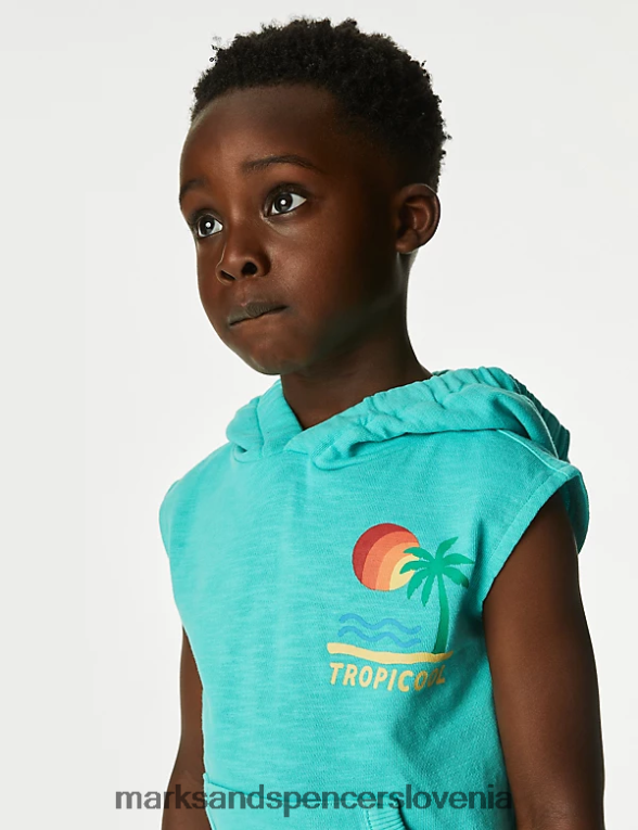 2 kosa oblačila Tropicool iz čistega bombaža aqua Marks & Spencer oblačila otroci 6T8F6X8253