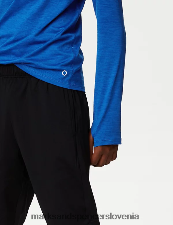 športni top s pol zadrgo kobalt Marks & Spencer šolska uniforma otroci 6T8F6X8327