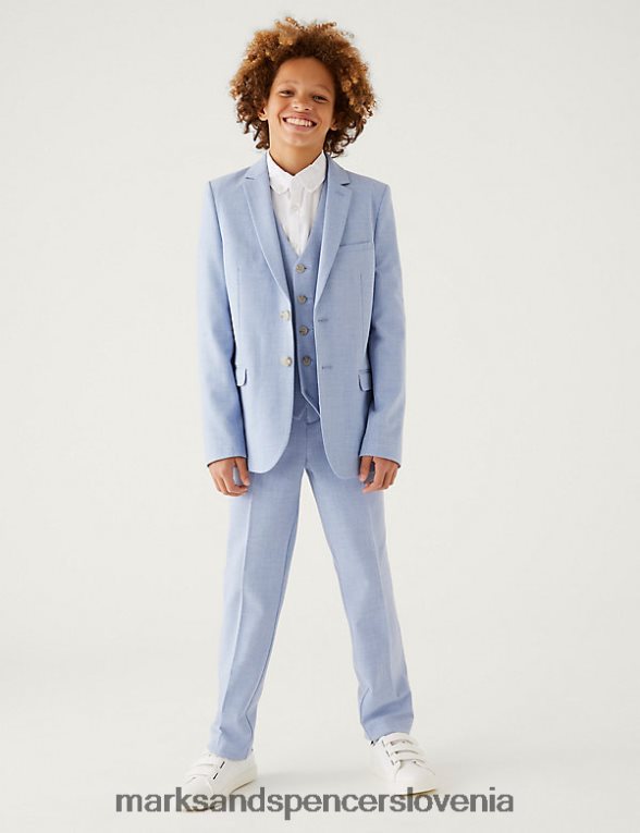 hlače mini me slim nežno modra Marks & Spencer oblačila otroci 6T8F6X7995