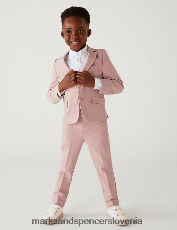 mini me suit hlače roza Marks & Spencer oblačila otroci 6T8F6X7813