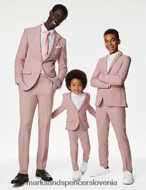 mini me suit hlače roza Marks & Spencer oblačila otroci 6T8F6X7813