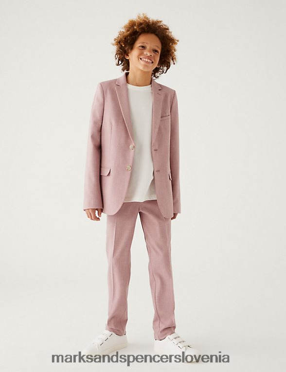 mini me suit hlače roza Marks & Spencer oblačila otroci 6T8F6X8093