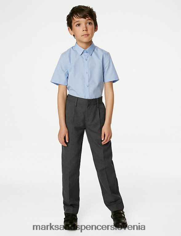 navadne šolske hlače siva Marks & Spencer oblačila otroci 6T8F6X8524