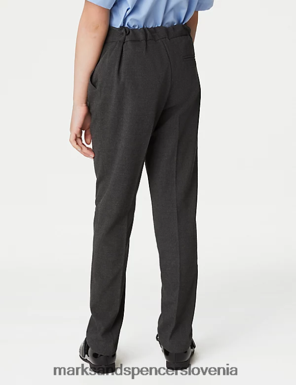 ozke šolske hlače siva Marks & Spencer oblačila otroci 6T8F6X9137