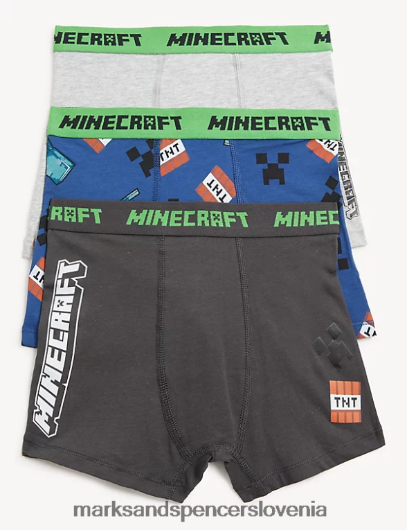 3pk bombažni kovčki za minecraft multi Marks & Spencer oblačila otroci 6T8F6X8534