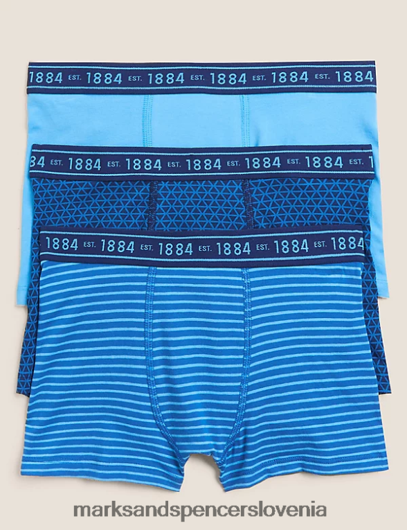 3pk bombaž z raztegljivimi hlačami multi Marks & Spencer oblačila otroci 6T8F6X8497