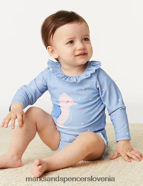 2-delni plavalni set morski konjiček modra mešanica Marks & Spencer oblačila otroci 6T8F6X7706
