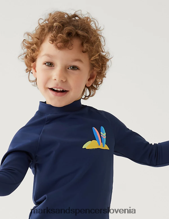 2-delni plavalni set za surfanje modra mešanica Marks & Spencer oblačila otroci 6T8F6X8527