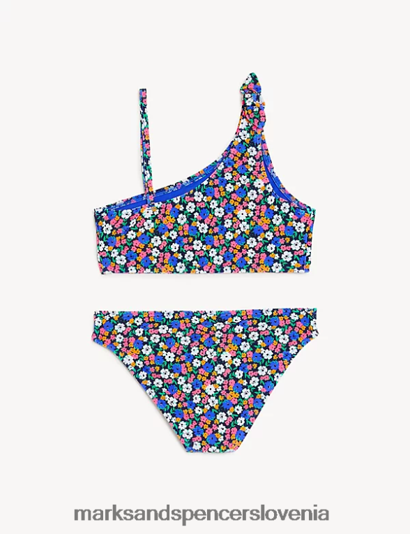 cvetlični bikini na eno ramo multi Marks & Spencer oblačila otroci 6T8F6X9388