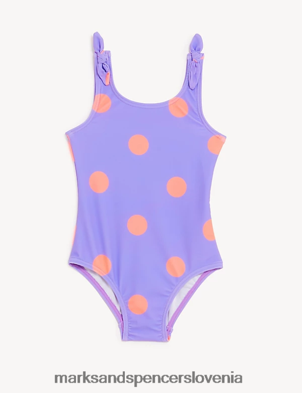 pikčaste kopalke vijolična mešanica Marks & Spencer oblačila otroci 6T8F6X9569
