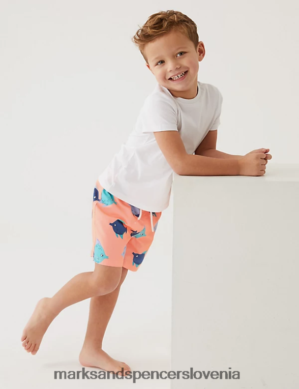 kopalke s potiskom rib koralna mešanica Marks & Spencer oblačila otroci 6T8F6X8571