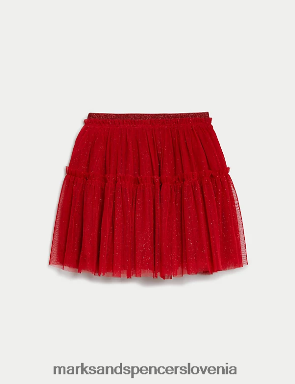 bleščeče tutu krilo rdeči ribez Marks & Spencer oblačila otroci 6T8F6X9610