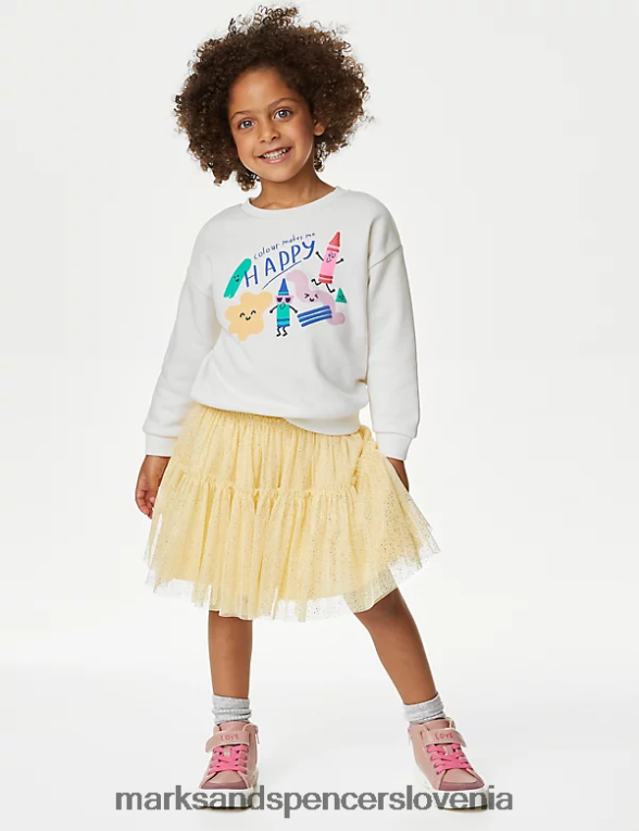 bleščeče tutu krilo rumena Marks & Spencer oblačila otroci 6T8F6X9612