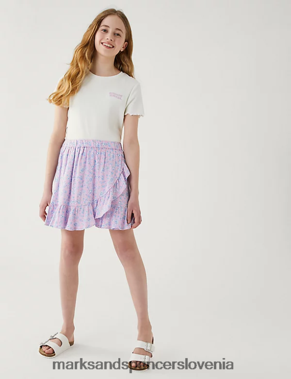 cvetlični skort roza Marks & Spencer oblačila otroci 6T8F6X9184