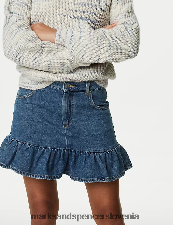 krilo z volančki denim Marks & Spencer oblačila otroci 6T8F6X9030
