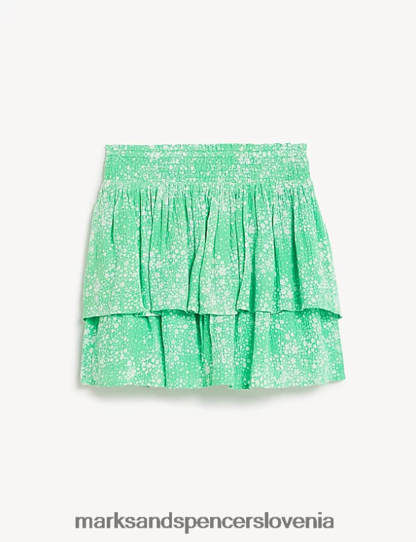 krilo z volančki s potiskom ditsy zelena Marks & Spencer oblačila otroci 6T8F6X9860