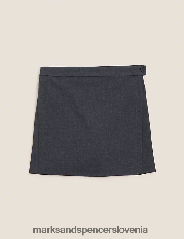 šolske navadne fit skort siva Marks & Spencer oblačila otroci 6T8F6X9674