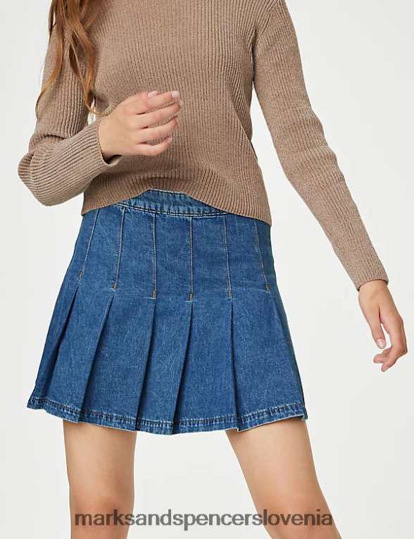 plisirano krilo denim Marks & Spencer oblačila otroci 6T8F6X9262