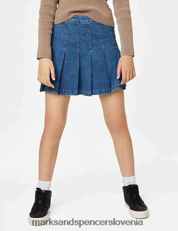 plisirano krilo denim Marks & Spencer oblačila otroci 6T8F6X9262