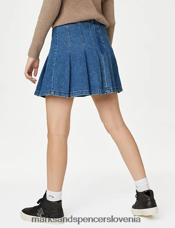 plisirano krilo denim Marks & Spencer oblačila otroci 6T8F6X9262