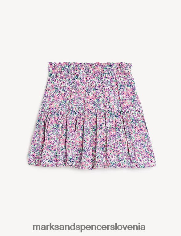 skort s cvetličnimi stopnjami multi Marks & Spencer oblačila otroci 6T8F6X9802