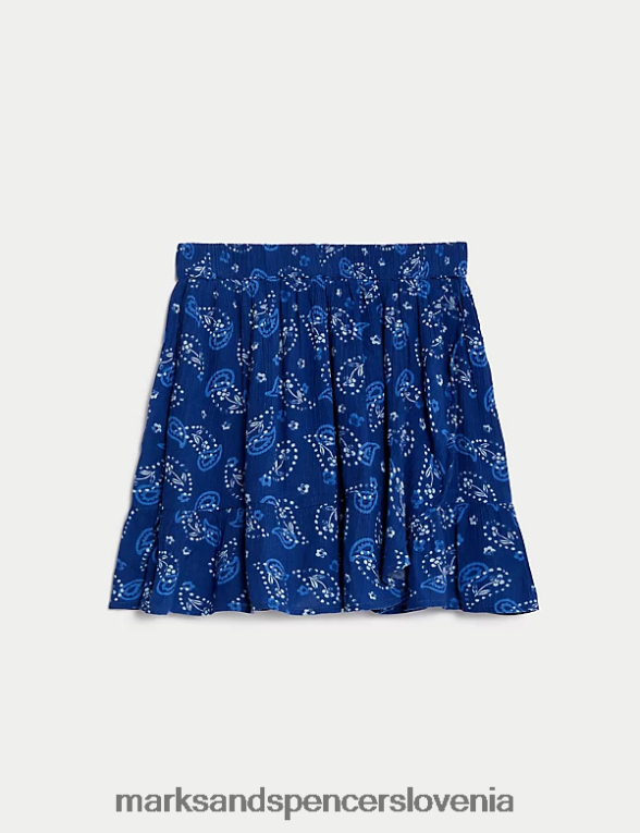 skort s tiskom batik modra Marks & Spencer oblačila otroci 6T8F6X8981