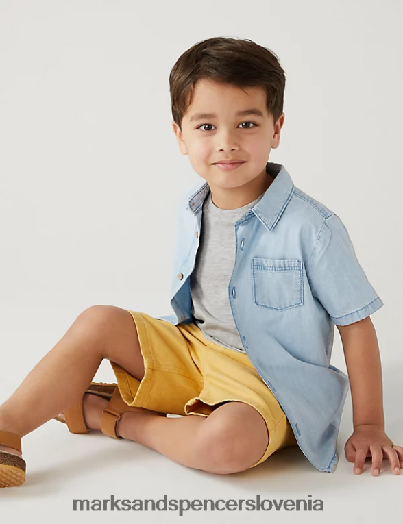 2 delni komplet srajce in majice denim Marks & Spencer oblačila otroci 6T8F6X8335