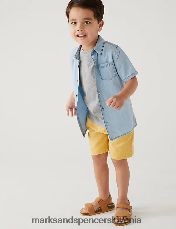 2 delni komplet srajce in majice denim Marks & Spencer oblačila otroci 6T8F6X8335