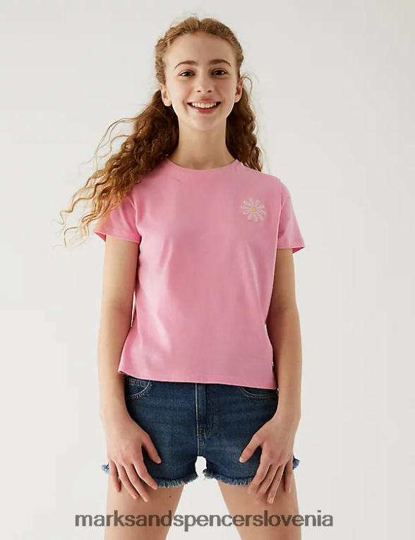 4pk čisti bombaž, cvetlični in enobarvni multi Marks & Spencer oblačila otroci 6T8F6X9250