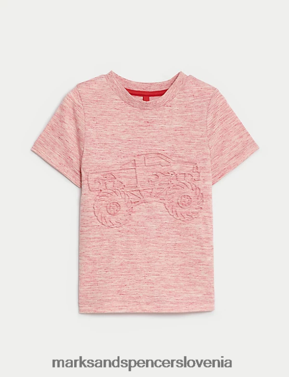 bombažna majica s kratkimi rokavi monster truck multi Marks & Spencer oblačila otroci 6T8F6X7827