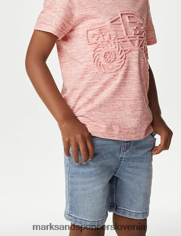 bombažna majica s kratkimi rokavi monster truck multi Marks & Spencer oblačila otroci 6T8F6X7827