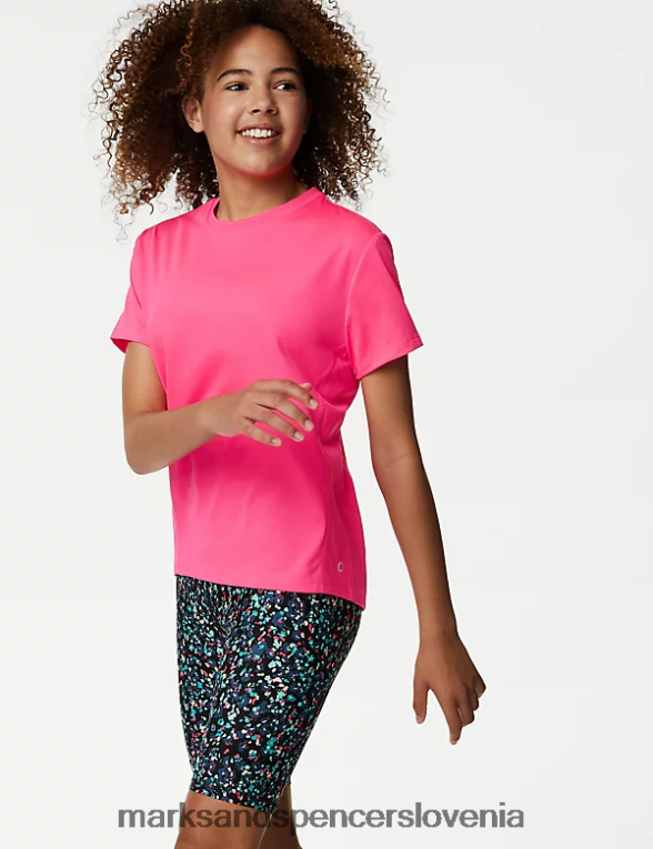 športna majica roza Marks & Spencer oblačila otroci 6T8F6X8393